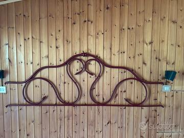 Testiera letto ferro battuto cm. 177 x 62