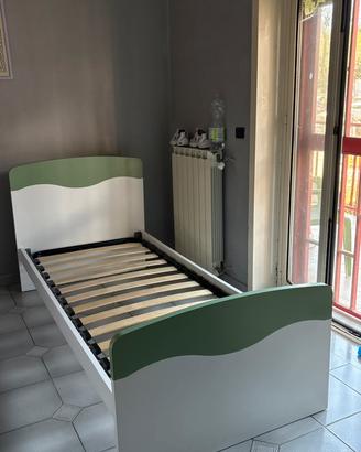 Letto singolo+rete