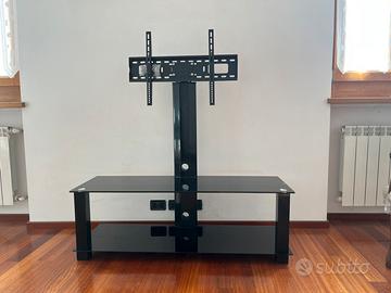 MOBILE TV CON SUPPORTO A PARETE INTEGRATO - NERO