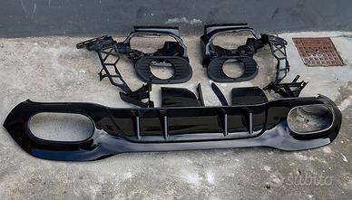 Diffusore dam posteriore completo Mercedes a35 AMG