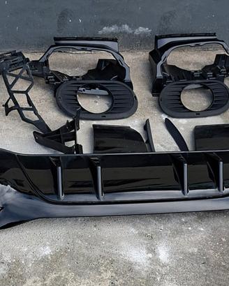 Diffusore dam posteriore completo Mercedes a35 AMG