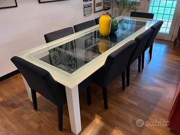 Poltroncine n. 8 stoffa grigio scuro