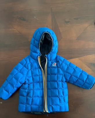 Piumino kway 12 mesi double face