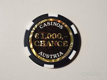 Gettone 1000 euro Casino Austria