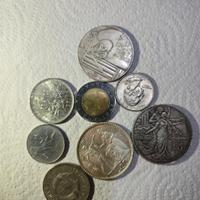 Collezione monete varie + raccoglitore 