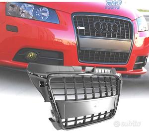 GRIGLIA AUDI A3 8P 08-12 LOOK S LINE NERO LUCIDO