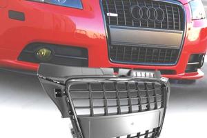 GRIGLIA AUDI A3 8P 08-12 LOOK S LINE NERO LUCIDO