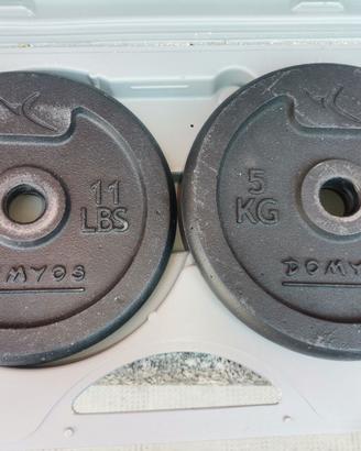Dischi peso in ghisa 2 da 5 kg
