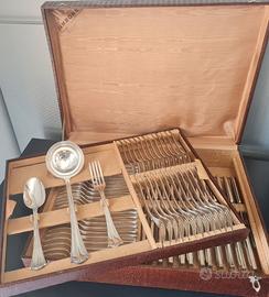 Servizio posate in argento Sambonet 75 pezzi