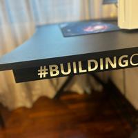 Scrivania gaming building champions