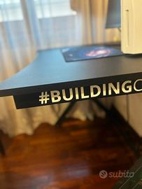 Scrivania gaming building champions