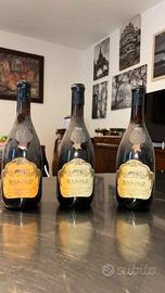 3 bottiglie vino barolo  giovanni scanavino 1970