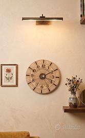 Orologio da parete artigianale in legno ø39cm