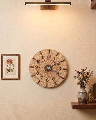Orologio da parete artigianale in legno ø39cm
