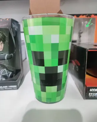 bicchiere Minecraft gioco gadget figure 