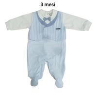 Tutina neonato in jersey CHIC pastello 