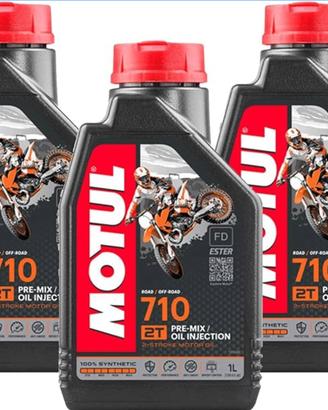 3 litri olio Motul 710 2 tempi