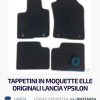 Tappetini Lancia Ypsilon 3ª serie VERSIONE ELLE