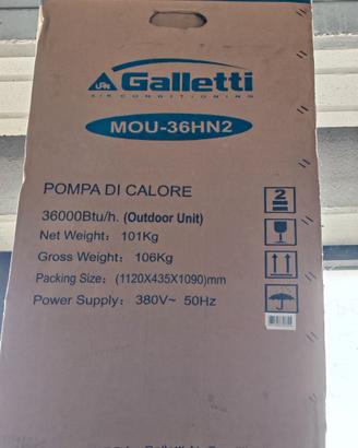 pompa di calore Galletti 36000 Btu + Spit