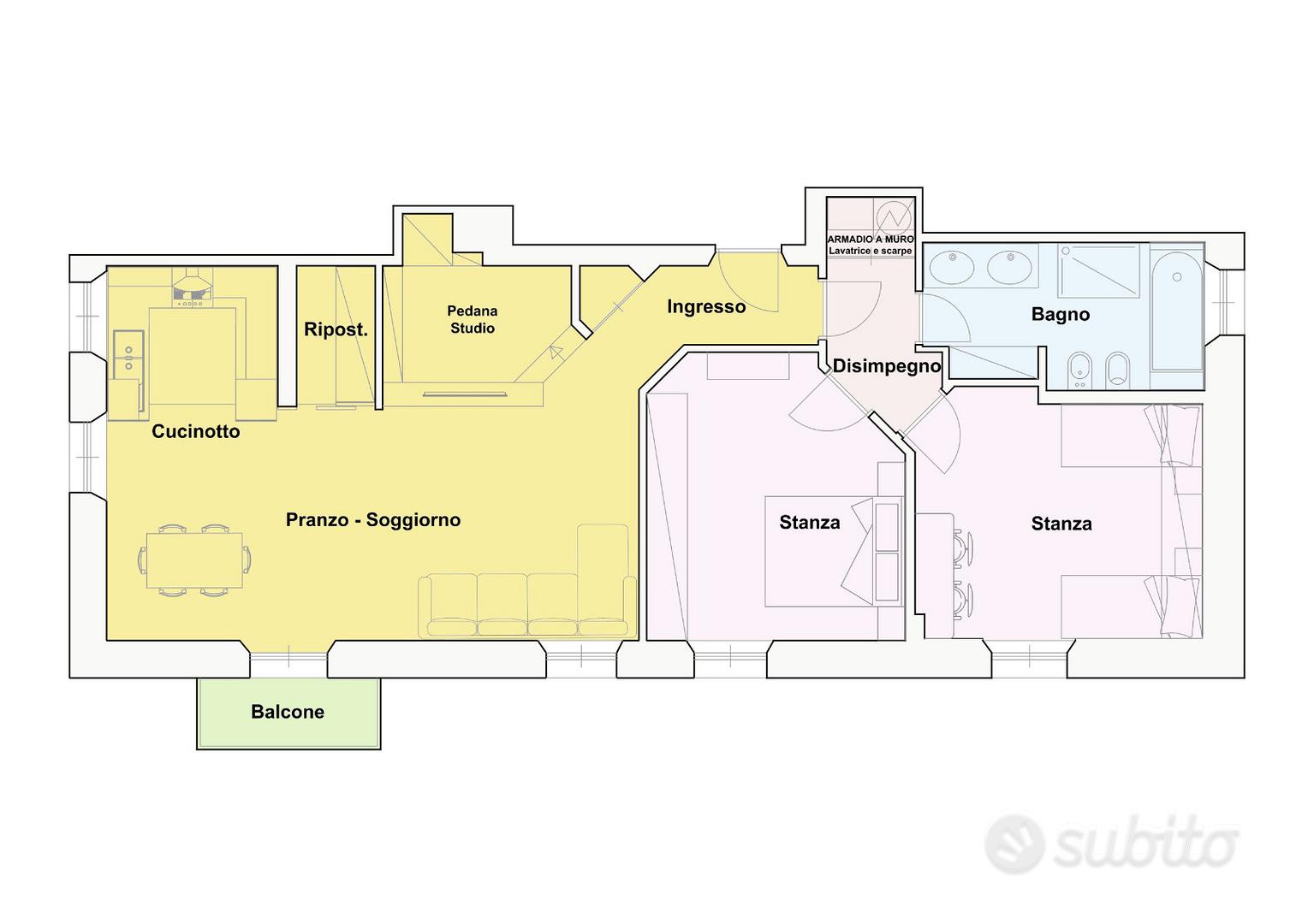 Apartment in Bolzano - Bozen, Piani di Bolzano - Bozner Boden, Centro-Piani-Rencio - Zentrum-Bozner Boden-Rentsch - Vista 2