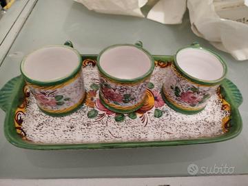 tazzine vassoio Deruta 