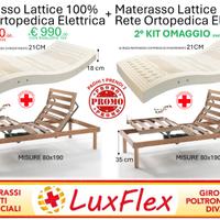 MATERASSO LATTICE 100% E RETE ELETTRICA + 2’ KIT