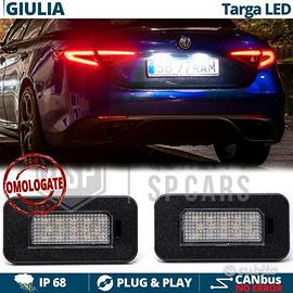 Luci Targa LED Per Alfa Romeo Giulia CANbus 6500K