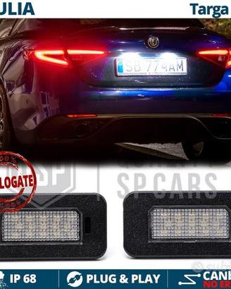 Luci Targa LED Per Alfa Romeo Giulia CANbus 6500K