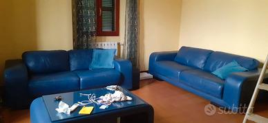 DIVANI Chateau d'Ax SALOTTO PELLE COMPLETO 