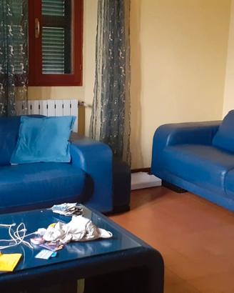 DIVANI Chateau d'Ax SALOTTO PELLE COMPLETO 