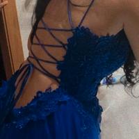 Abito da diciottesimo blu elettrico