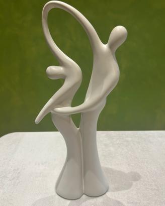 Scultura Dancing People in ceramica Tognana