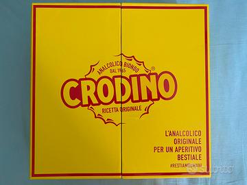 Crodino Kit Aperitivo 5 Bicchieri Sottobicchieri