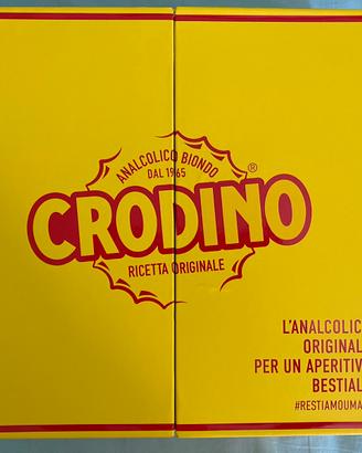 Crodino Kit Aperitivo 5 Bicchieri Sottobicchieri