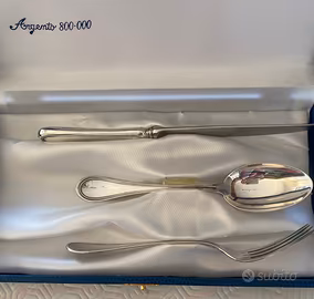 Set posate bimbo argento 800