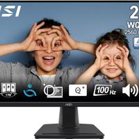 MONITOR MSI PRO MP275Q 27" IPS 100HZ AUDIO - NUOVO
