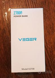 ⚡ Power Bank VEGER 27000mAh – NUOVO, MAI USATO! ⚡