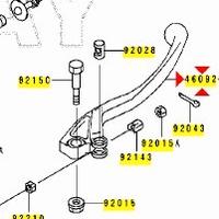 Leva freno ant Kawasaki KX125 460921191