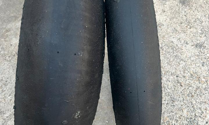 Coppia pneumatici usati Dunlop slick