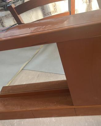 Specchio bagno legno