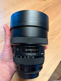 Sigma  art 12.24 mm f4 attacco canon