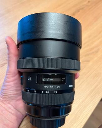 Sigma  art 12.24 mm f4 attacco canon
