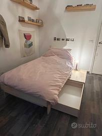 Letto con materasso poco usato, come nuovo