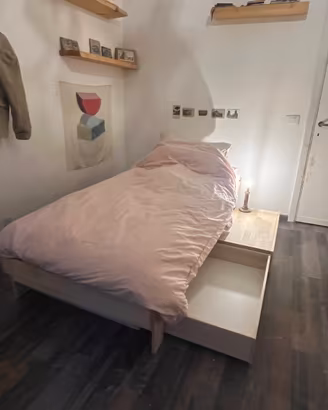 Letto con materasso poco usato, come nuovo