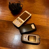 Set di 3 vintage phone da collezione/esposizione