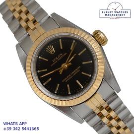 ROLEX Oyster Perpetual 67193 26MM Black Full Set