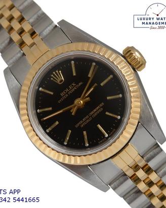 ROLEX Oyster Perpetual 67193 26MM Black Full Set