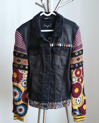 Giacca jeans Desigual con ricami - NUOVA taglia 40