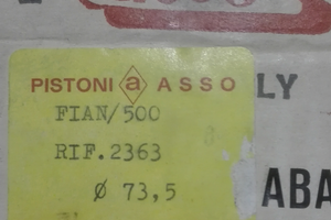 Pistoni Asso per modifiche motore Fiat