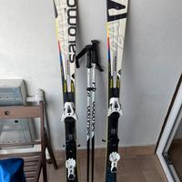 Sci Salomon 24 hrs 154 cm più racchette..